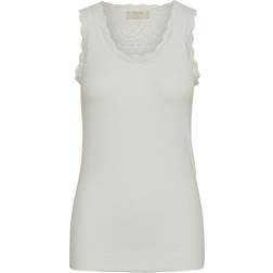 Cream Crvanessa Jersey Top - Chalk