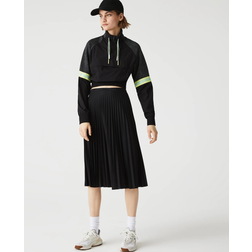 Lacoste Elastic Waist Fluid Pleated Skirt - Black