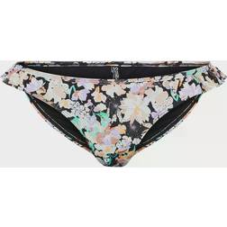 Pieces Frill Detail Bikini Bottoms Set - Black Floral