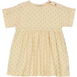 Wheat Frances Dress - Sandstone Dot