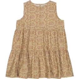 Wheat Moonlight Flowers Feodora Dress