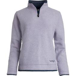 Weird Fish Women's Beyonce Eco 1/4 Zip Fleece - Purple