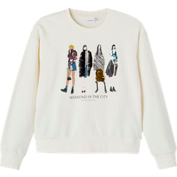 Name It Sweatshirt NkfBikirsten LS - Hvit