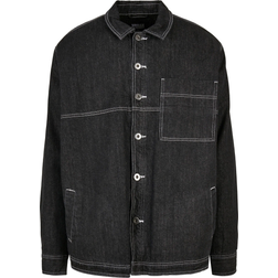 Urban Classics Oversized Trucker Black Raw Veste - Noir