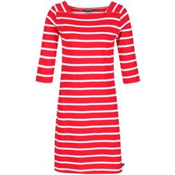 Regatta Womens/Ladies Paislee Stripe Casual Dress (10 UK) (Navy/White)