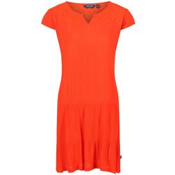 Regatta Womens/Ladies Reanna Tiered Casual Dress (14 UK) (Crayon)