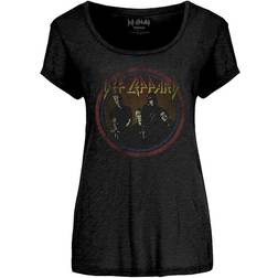 ROCK OFF Metal T-Shirt Frauen Def Leppard - Vtge Circle
