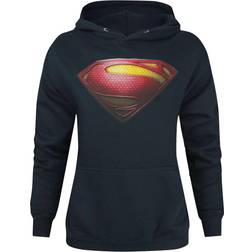 DC Comics Superman Damen Man Of Steel Logo Hoodie - Blau