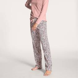 Calida Schlafhose Favourites Dreams - Weiss/Rosa/Altrosa