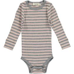 MarMar Copenhagen Body L/Æ Rosa/Gråstribet Body L/Æ