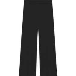 Theory Clean Terena Wide Leg Crop Pants - Black