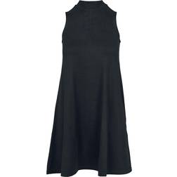 Urban Classics Ladies A-Line Turtleneck Dress - Black