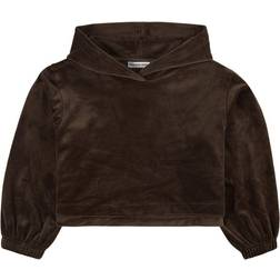 Designers Remix G Frances Cropped Hoodie - Mud (17441-511)