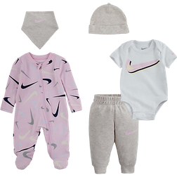 Nike Girl's Swooshfetti Parade Layette Set - Yellow/Pink (56i075-y0m)