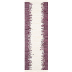 Safavieh Montauk Collection Purple, White 27x72"