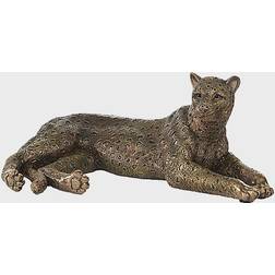 Ridge Road Décor Small Polystone Lying Panther Figurine 12.7cm