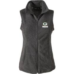 Dunbrooke Green Bay Packers Gray Houston Fleece Full-Zip Vest W