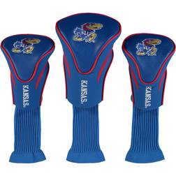 Team Golf Kansas Jayhawks Contour Golf Club Head Cover 3-pack