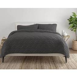 Home Collection Premium Ultra Quilts Grey (269.24x243.84cm)