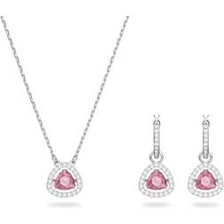 Swarovski Millenia set - Silver/Crystals/Pink