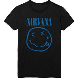 Nirvana Blue Logo T-Shirt - Schwarz