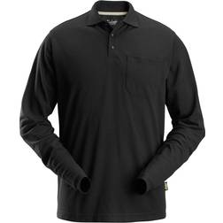 Snickers Workwear Langarm Poloshirt - Schwarz