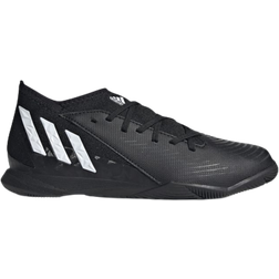 Adidas Kid's Predator Edge.3 Indoor Shoes - Core Black/Cloud White/Vivid Red