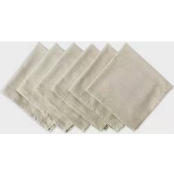 Design Imports Variegated Tygservett Brun (50.8x50.8cm)