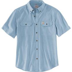 Carhartt Chambray Shirt Korte Mouw - Donkergrijs