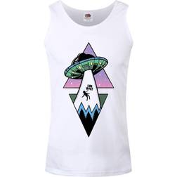 Grindstore Mens Alien Abduction Vest Top (White)