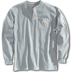 Carhartt Henley Pocket Camisa Longsleeve - Gris