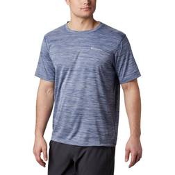 Columbia Men ' Zero Rules Short Sleeve Shirt Carbon Heather Carbon Heather