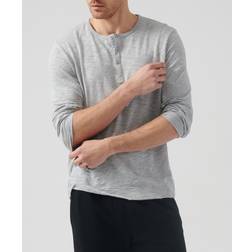ATM Anthony Thomas Melillo Distressed Cotton Henley Top