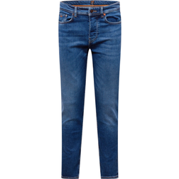 HUGO BOSS Tapered Fit Jeans mit Stretch-Anteil - Blau