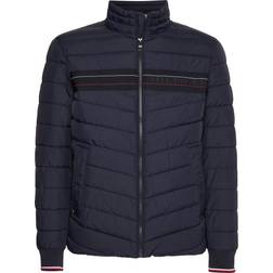 Tommy Hilfiger Stand-Up Collar Tape Puffer Jacket DESERT SKY