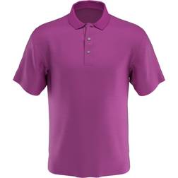 PGA tour Men's AirFlux Solid Golf Polo Shirt - True Navy Blue