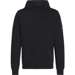 Calvin Klein Monogram Sleeve Badge Hoodie - Black