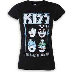 Kiss metal t-shirt til kvinders made for lovin' you rock off