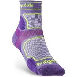 Bridgedale Ultralight T2 Coolmax Sport 3/4 Crew Socks Women - Purple