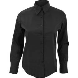 Sol's Womens/Ladies Eden Long Sleeve Fitted Work Shirt (Black)