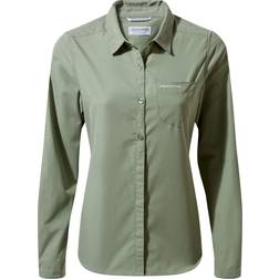 Craghoppers W's Kiwi Longsleeve Shirt Sage Check