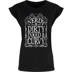 Grindstore Ladies/Womens Nerdy Dirty Inked & Curvy Premium T-Shirt