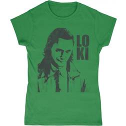 Loki Kvinnor/Damer Headshot T-Shirt Irish Green/Black