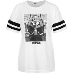 Merchcode Mister Tee 2pac Stripe T-shirt - Blanc