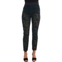 Dolce & Gabbana Women's Floral Lace Leggings Trouser BYX1125 IT46