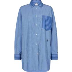 Tommy Hilfiger Stripe Oversized Shirt - Fine STP/Blue