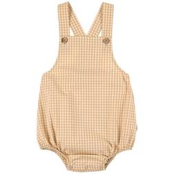 Wheat Oat Check Lennart Romper