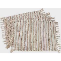 Saro Lifestyle Les Fetes Chindi Place Mat Gold (50.8x35.56cm)
