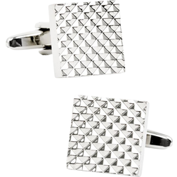 Ox and Bull Apex Square Cufflinks - Silver