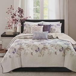 Madison Park Luna Bedspread Beige (228.6x228.6)